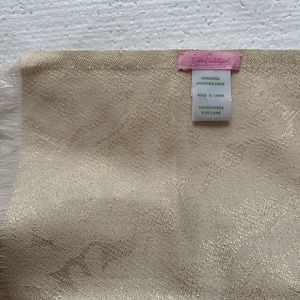 lilly pulitzer scarf gold